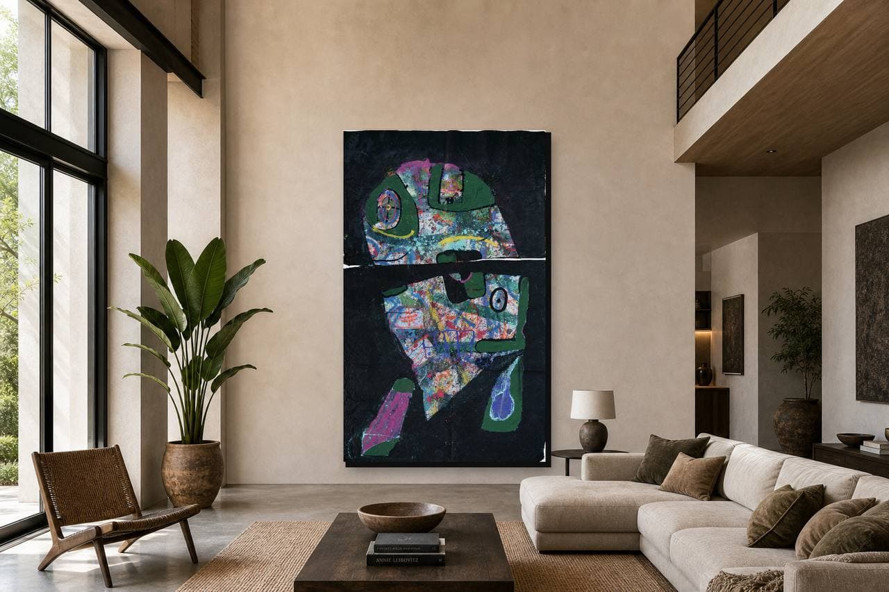 Work shown in a real interior