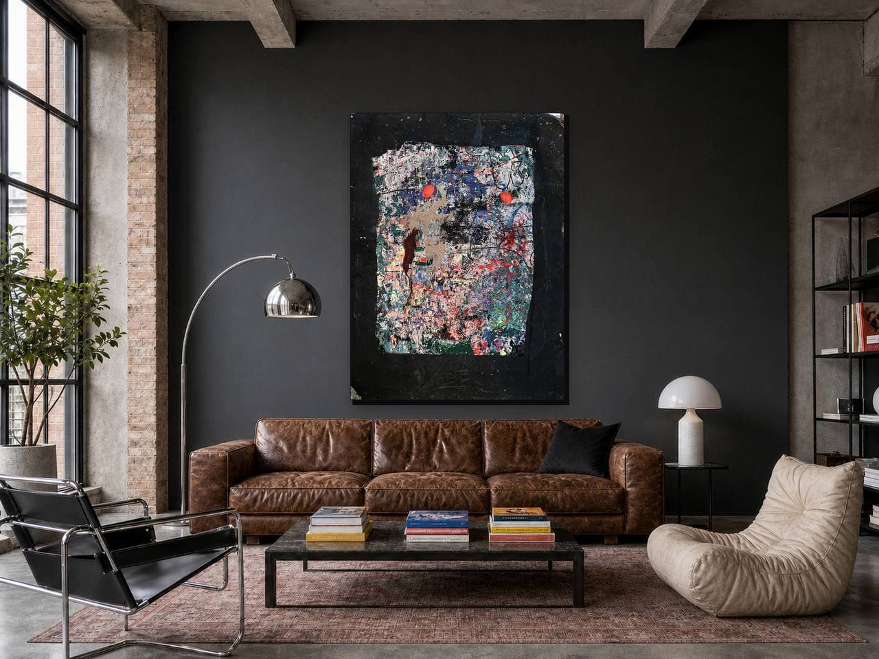 Work shown in a real interior
