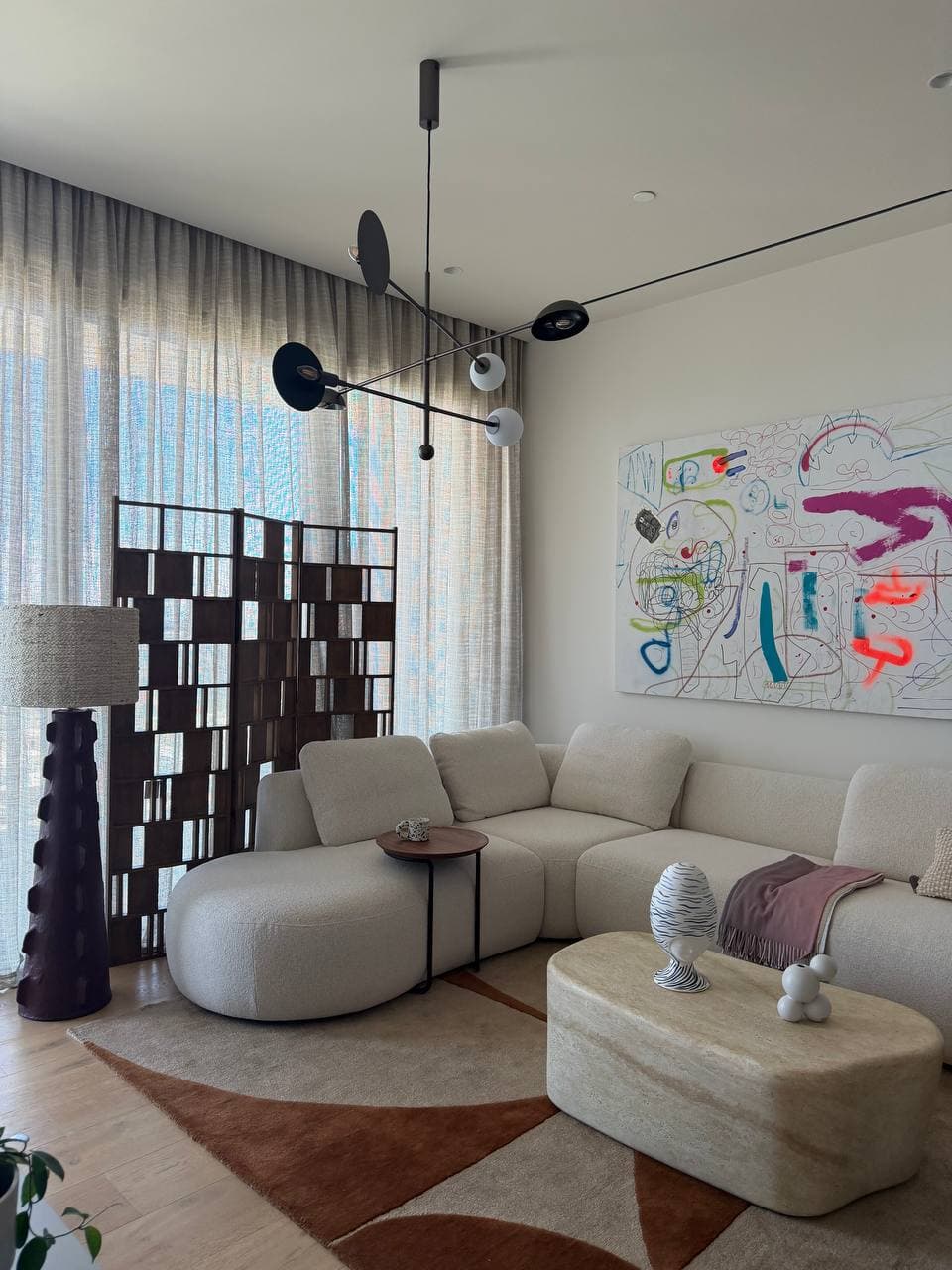 Work shown in a real interior